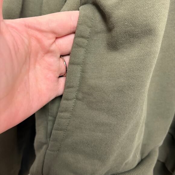 Love Moschino Olive Green Logo Hoodie Men’s 2XL – Stylish Streetwear Sweatshirt - Picture 4 of 7